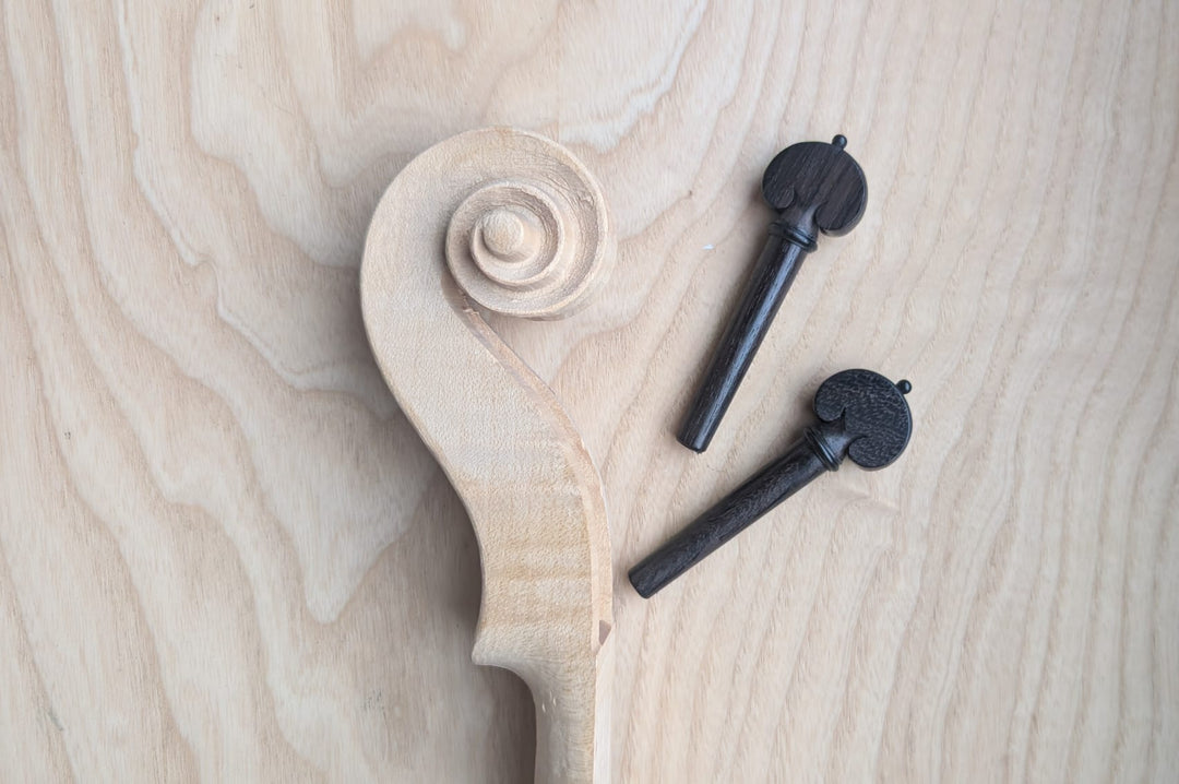 Pegs Viola, Heart Shape, ZW-V984-SET