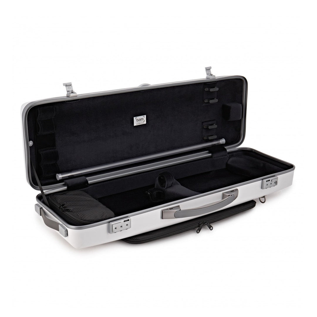 BAM Ice Supreme Hightech Oblong Etui für Violine, weiß, BAM-ICE2018XLW
