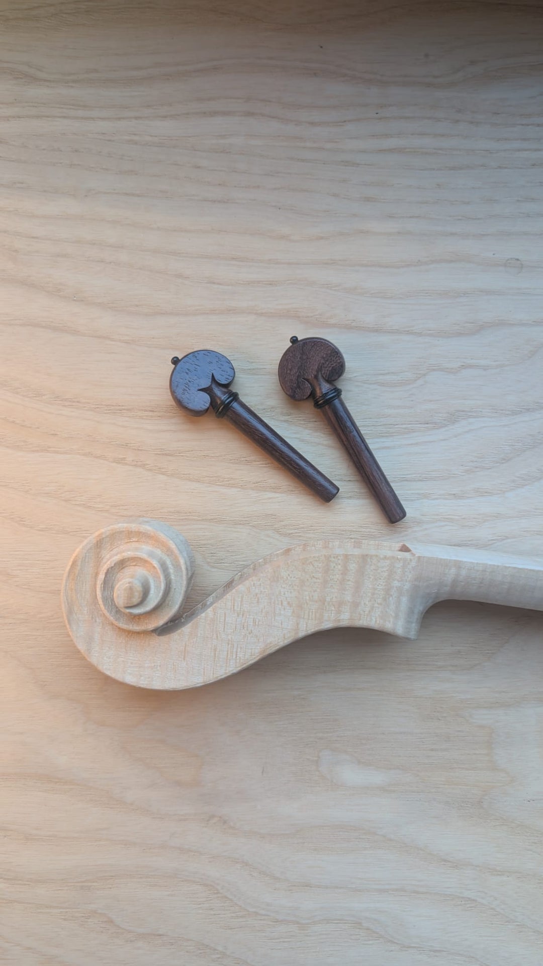 Pegs Violin, Heart shape, ZW-984-THIN-SET