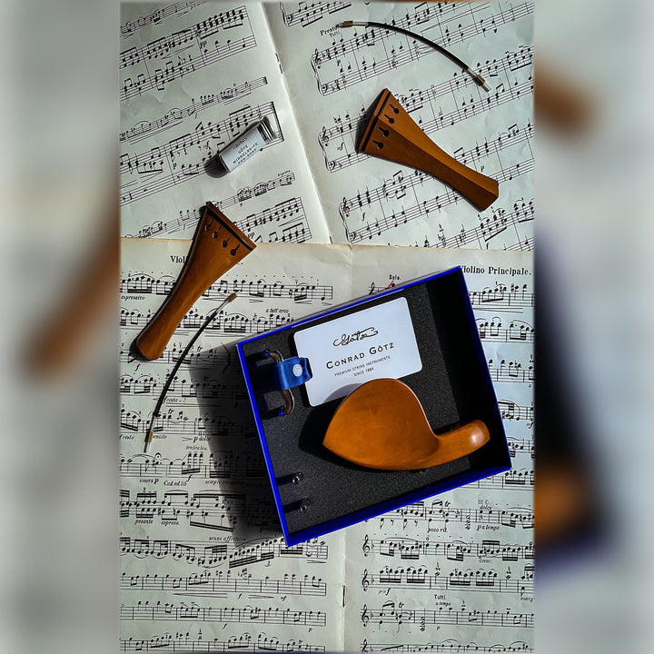 Tailpiece Violin Boxwood, French Model, ZA-328B