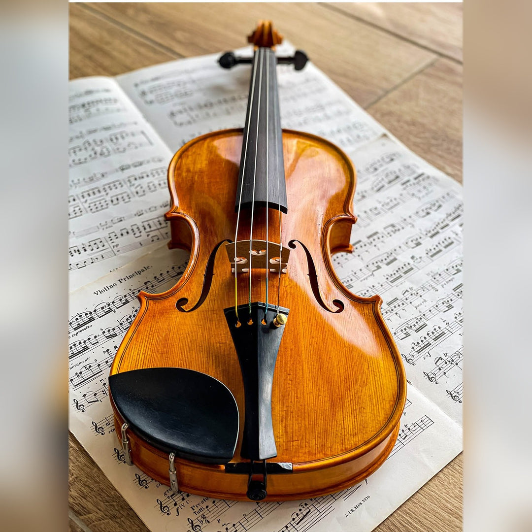 Slim Style Chinrest Violin Ebony, ZK-256